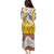 Burkina Faso Family Matching Puletasi and Hawaiian Shirt with Brown White Yellow Abstract Design - Wonder Print Shop