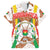 Burkina Faso Hawaiian Shirt with Brown White Yellow Abstract Design - Wonder Print Shop
