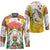 Burkina Faso Hockey Jersey with Brown White Yellow Abstract Design - Wonder Print Shop