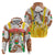 Burkina Faso Hoodie with Brown White Yellow Abstract Design - Wonder Print Shop