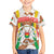 Burkina Faso Kid Hawaiian Shirt with Brown White Yellow Abstract Design - Wonder Print Shop