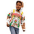 Burkina Faso Kid Hoodie with Brown White Yellow Abstract Design - Wonder Print Shop