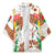 Burkina Faso Kimono with Brown White Yellow Abstract Design - Wonder Print Shop