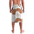 Burkina Faso Lavalava with Brown White Yellow Abstract Design - Wonder Print Shop