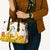 Burkina Faso Leather Bag with Brown White Yellow Abstract Design - Wonder Print Shop