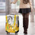 Burkina Faso Luggage Cover with Brown White Yellow Abstract Design - Wonder Print Shop