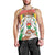 Burkina Faso Men Tank Top with Brown White Yellow Abstract Design - Wonder Print Shop