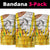 Burkina Faso Neck Gaiter with Brown White Yellow Abstract Design TS04