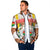 Burkina Faso Padded Jacket with Brown White Yellow Abstract Design - Wonder Print Shop