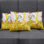 Burkina Faso Pillow Cover with Brown White Yellow Abstract Design - Wonder Print Shop