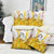 Burkina Faso Pillow Cover with Brown White Yellow Abstract Design - Wonder Print Shop