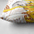 Burkina Faso Pillow Cover with Brown White Yellow Abstract Design - Wonder Print Shop