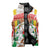 Burkina Faso Sleeveless Puffer Jacket with Brown White Yellow Abstract Design - Wonder Print Shop