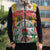 Burkina Faso Sleeveless Puffer Jacket with Brown White Yellow Abstract Design - Wonder Print Shop