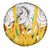 Burkina Faso Spare Tire Cover with Brown White Yellow Abstract Design - Wonder Print Shop