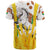 Burkina Faso T Shirt with Brown White Yellow Abstract Design - Wonder Print Shop