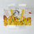 Burkina Faso Tablecloth with Brown White Yellow Abstract Design - Wonder Print Shop