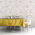 Burkina Faso Tablecloth with Brown White Yellow Abstract Design - Wonder Print Shop