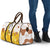 Burkina Faso Travel Bag with Brown White Yellow Abstract Design - Wonder Print Shop