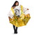 Burkina Faso Umbrella with Brown White Yellow Abstract Design - Wonder Print Shop
