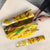 Burkina Faso Umbrella with Brown White Yellow Abstract Design - Wonder Print Shop