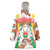 Burkina Faso Wearable Blanket Hoodie with Brown White Yellow Abstract Design - Wonder Print Shop