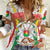 Burkina Faso Women Casual Shirt with Brown White Yellow Abstract Design - Wonder Print Shop