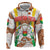 Burkina Faso Zip Hoodie with Brown White Yellow Abstract Design - Wonder Print Shop