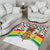 Burkina Faso Area Rug with Red Green Black Geometric Design - Wonder Print Shop