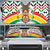 Burkina Faso Auto Sun Shade with Red Green Black Geometric Design - Wonder Print Shop