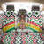 Burkina Faso Back Car Seat Cover with Red Green Black Geometric Design - Wonder Print Shop
