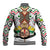 Burkina Faso Baseball Jacket with Red Green Black Geometric Design - Wonder Print Shop