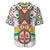 Burkina Faso Baseball Jersey with Red Green Black Geometric Design - Wonder Print Shop