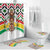 Burkina Faso Bathroom Set with Red Green Black Geometric Design - Wonder Print Shop