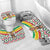 Burkina Faso Bathroom Set with Red Green Black Geometric Design - Wonder Print Shop