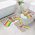 Burkina Faso Bathroom Set with Red Green Black Geometric Design - Wonder Print Shop