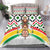 Burkina Faso Bedding Set with Red Green Black Geometric Design - Wonder Print Shop
