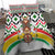 Burkina Faso Bedding Set with Red Green Black Geometric Design - Wonder Print Shop