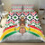 Burkina Faso Bedding Set with Red Green Black Geometric Design - Wonder Print Shop