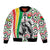 Burkina Faso Bomber Jacket with Red Green Black Geometric Design - Wonder Print Shop