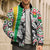 Burkina Faso Bomber Puffer Jacket with Red Green Black Geometric Design - Wonder Print Shop