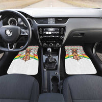 Burkina Faso Car Mats with Red Green Black Geometric Design - Wonder Print Shop