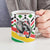 Burkina Faso Ceramic Mug with Red Green Black Geometric Design - Wonder Print Shop