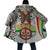 Burkina Faso Cloak with Red Green Black Geometric Design - Wonder Print Shop