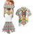 Burkina Faso Couples Matching Mermaid Dress and Hawaiian Shirt with Red Green Black Geometric Design - Wonder Print Shop