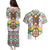 Burkina Faso Couples Matching Puletasi and Hawaiian Shirt with Red Green Black Geometric Design - Wonder Print Shop