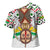 Burkina Faso Cross Shoulder Shirt with Red Green Black Geometric Design - Wonder Print Shop