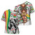 Burkina Faso Cross Shoulder Shirt with Red Green Black Geometric Design - Wonder Print Shop