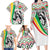 Burkina Faso Family Matching Long Sleeve Bodycon Dress and Hawaiian Shirt with Red Green Black Geometric Design - Wonder Print Shop