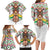 Burkina Faso Family Matching Long Sleeve Bodycon Dress and Hawaiian Shirt with Red Green Black Geometric Design - Wonder Print Shop